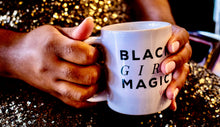 Load image into Gallery viewer, Black Girl Magic by Vanne Ceramic Coffee Mug
