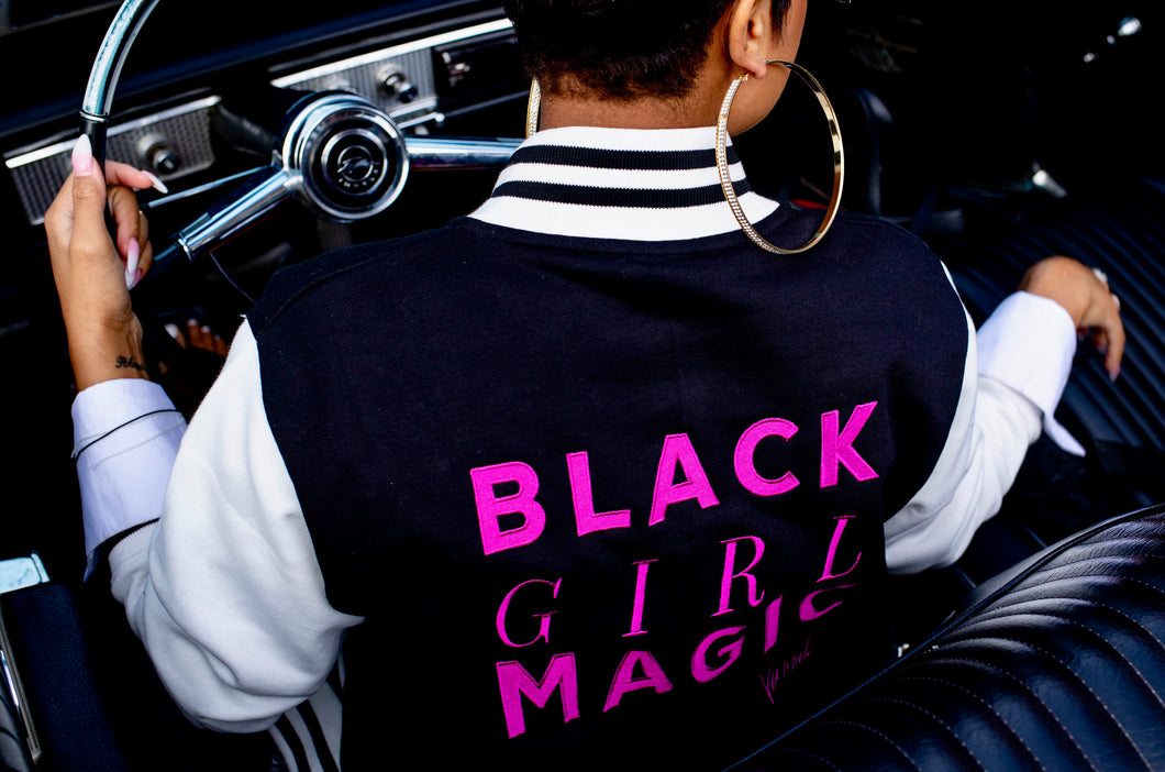 Laurent Members Only Varsity Jacket (Signature Hot Pink)